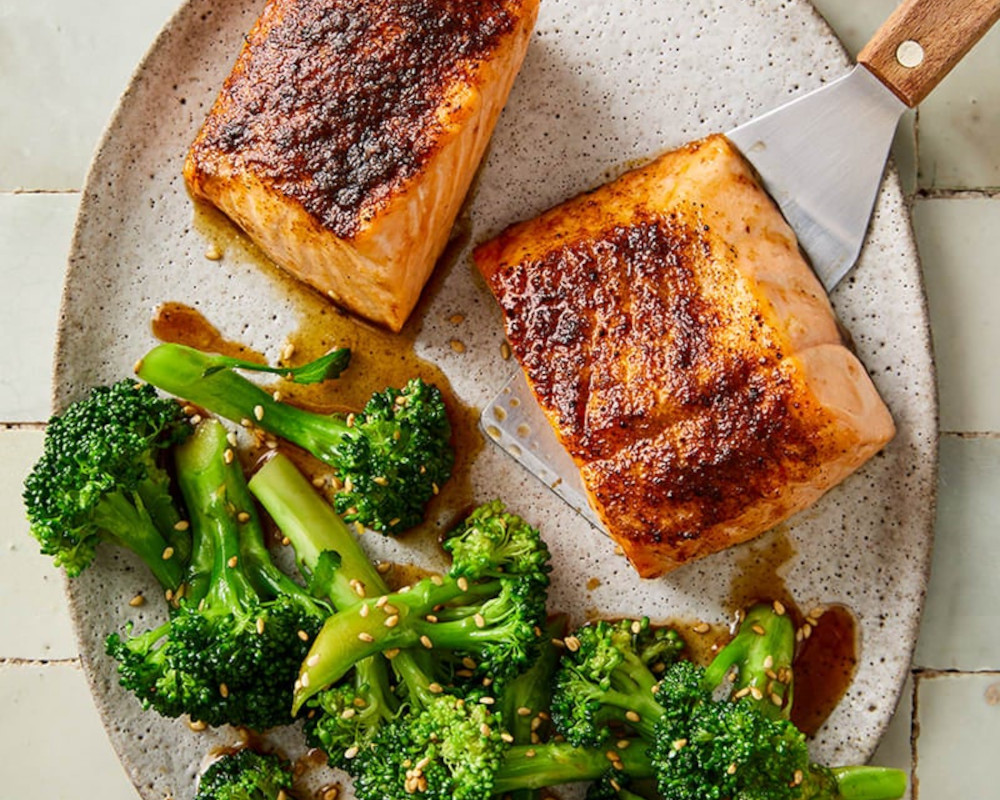 Air-Fryer Spice-Rubbed Salmon