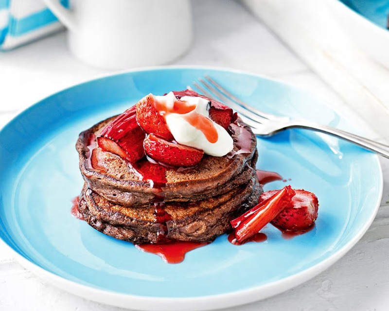 Chocolate & Ricotta Pancakes