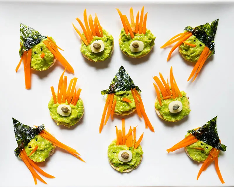 Monster Mash Avocado Snacks